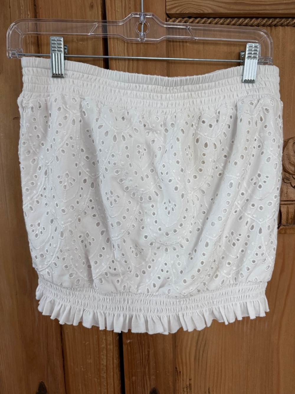 Anthropologie Dasha White Eyelet Tube Top